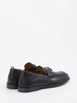 Officine Creative – Penny Loafer aus Hirschleder Schwarz