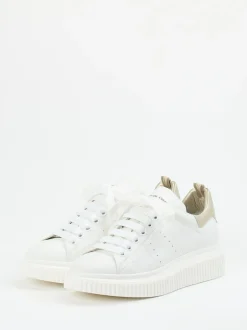 Officine Creative – Plateau-Sneaker aus Kalbleder Weiß