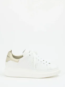 Officine Creative – Plateau-Sneaker aus Kalbleder Weiß