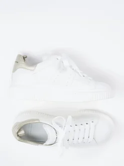Officine Creative – Plateau-Sneaker aus Kalbleder Weiß