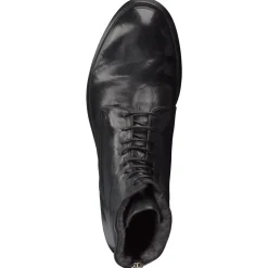 Officine Creative – Schnürboots aus Büffelleder schwarz