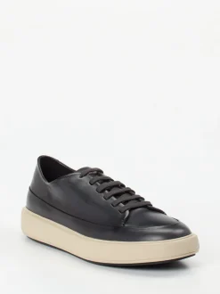 Officine Creative – Sneaker aus Lammleder tiefschwarz