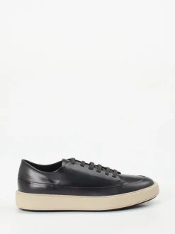Officine Creative – Sneaker aus Lammleder tiefschwarz