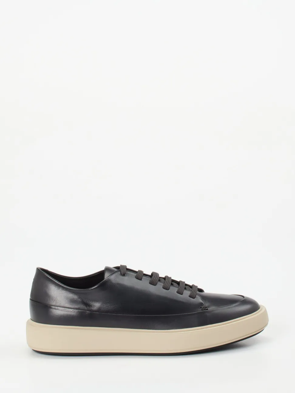 Officine Creative – Sneaker aus Lammleder tiefschwarz