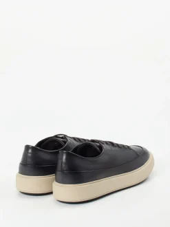Officine Creative – Sneaker aus Lammleder tiefschwarz