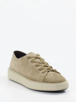 Officine Creative – Sneaker aus Veloursleder beige