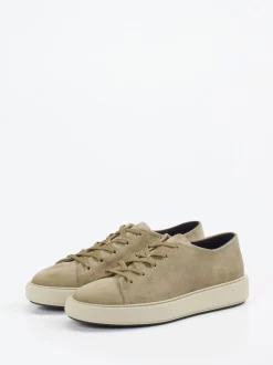 Officine Creative – Sneaker aus Veloursleder beige