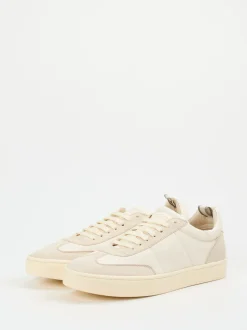 Officine Creative – Sneaker aus Kalb- und Veloursleder Beige