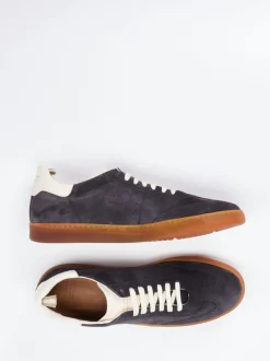 Officine Creative – Sneaker aus Veloursleder Dunkelblau