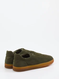 Officine Creative – Sneaker aus Veloursleder olivgrün