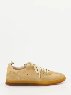 Officine Creative – Sneaker aus Veloursleder braun