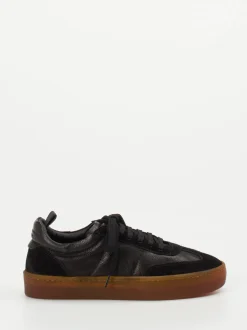 Officine Creative – Sneaker aus Veloursleder Schwarz