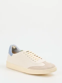 Officine Creative – Sneaker aus Kalbleder Cremeweiß