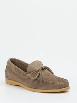 Opificio Vico – Mokassins aus Veloursleder taupe