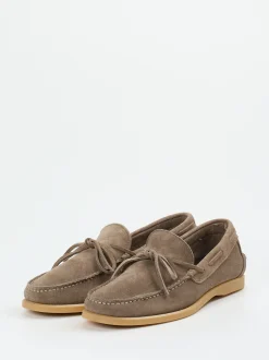 Opificio Vico – Mokassins aus Veloursleder taupe