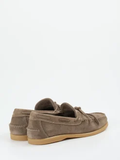 Opificio Vico – Mokassins aus Veloursleder taupe