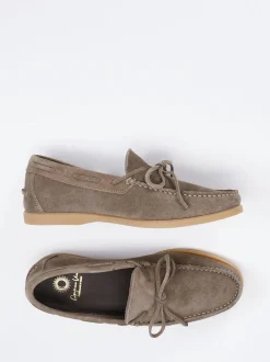 Opificio Vico – Mokassins aus Veloursleder taupe