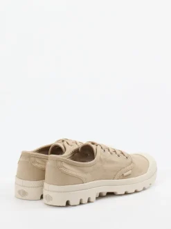Palladium – Canvas-Sneaker aus Textil in Beige
