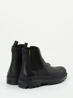 Palladium – Chelsea Boots aus Kalbleder schwarz