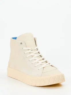 Palladium – High-Top Sneaker aus Veloursleder cremeweiß