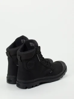 Palladium – Schnürboots aus Nubukleder schwarz