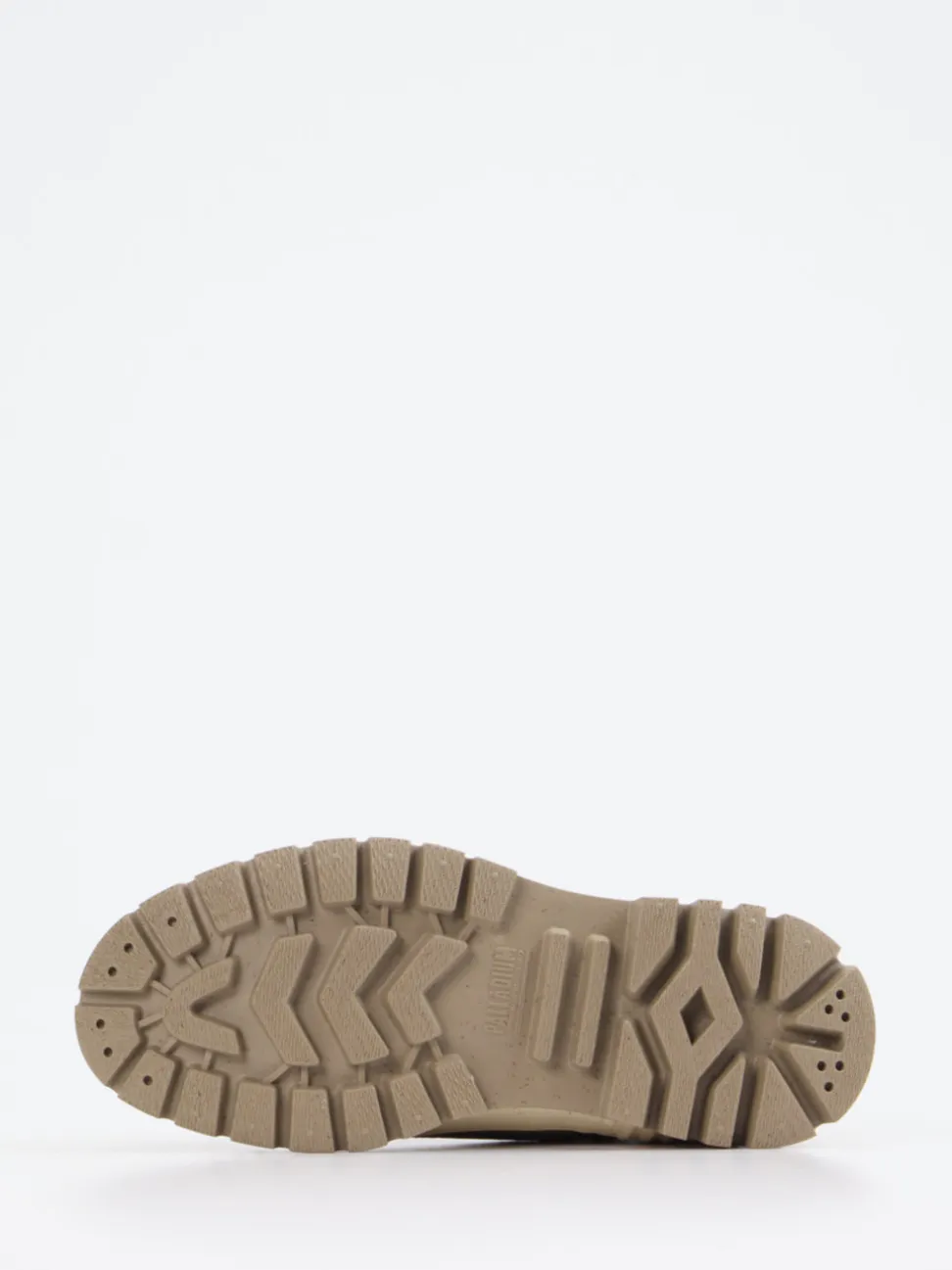 Palladium – Schnürboots aus Veloursleder in Taupe