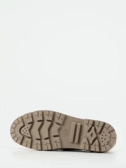 Palladium – Schnürboots aus Nubukleder beigegrau