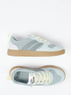 Palladium – Sneaker aus Veloursleder und Textil blaugrau