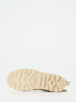 Palladium – Stiefeletten aus Nubukleder beige