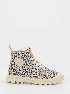 Palladium – Winterboots aus Textil mit Leoprint