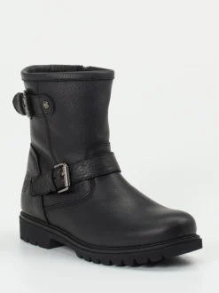 Panama Jack – Biker Boots aus Kalbleder Schwarz
