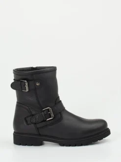 Panama Jack – Biker Boots aus Kalbleder Schwarz