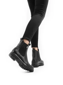 Panama Jack – Chelsea Boots aus Fettleder schwarz