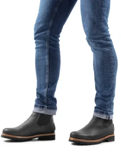 Panama Jack – Chelsea Boots aus Fettleder schwarz