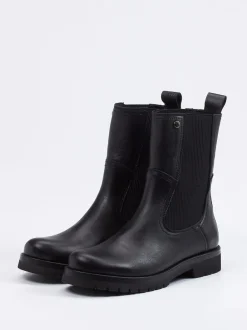 Panama Jack – Chelsea Boots aus Kalbleder Schwarz
