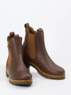 Panama Jack – Chelsea Boots aus Fettleder braun