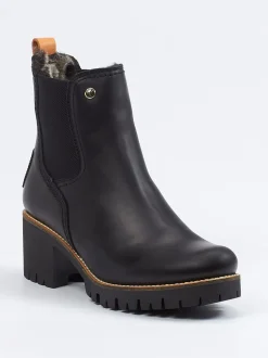 Panama Jack – Chelsea Boots aus Kalbleder schwarz