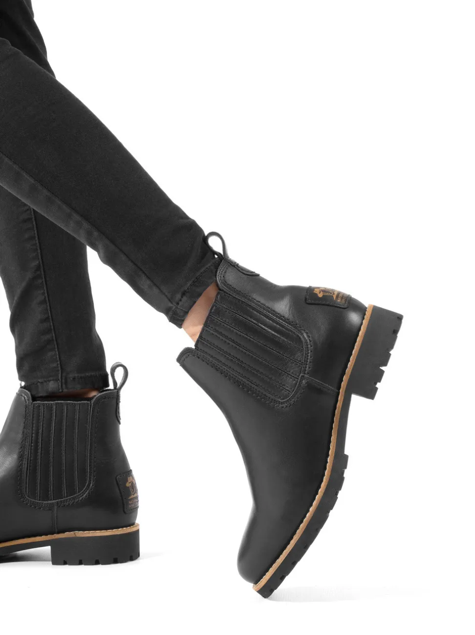 Panama Jack – Chelsea Boots aus Kalbleder schwarz