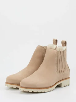 Panama Jack – Chelsea Boots aus Nubukleder beige