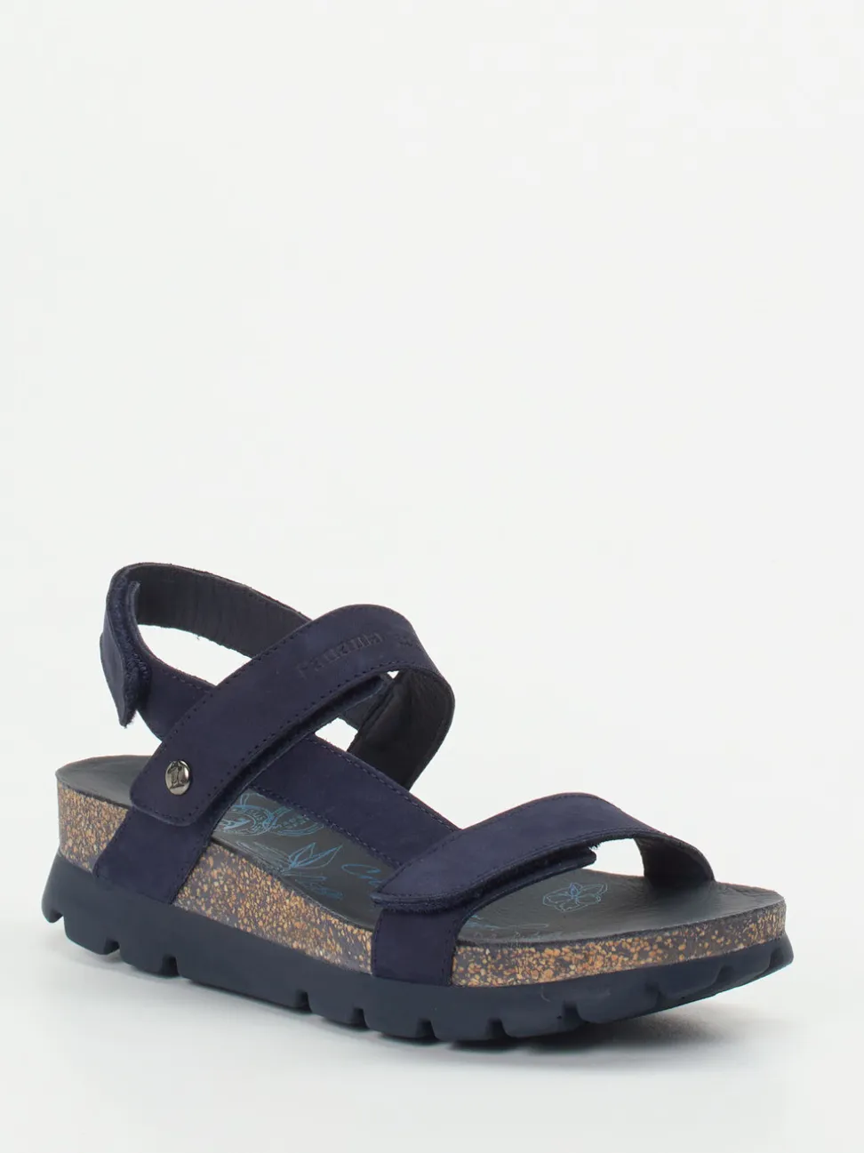 Panama Jack – Keilsandalette aus Lammleder blau