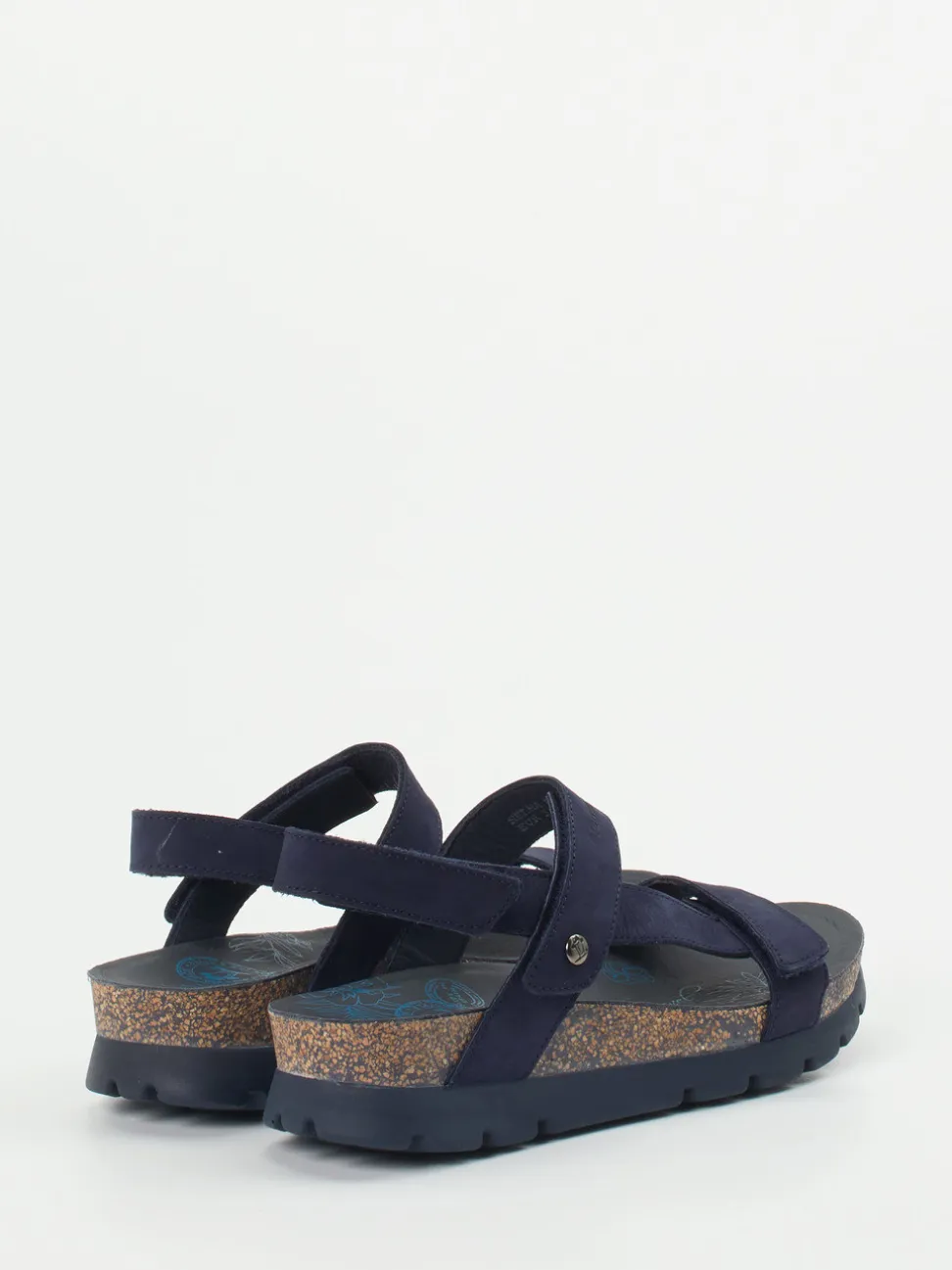 Panama Jack – Keilsandalette aus Lammleder blau