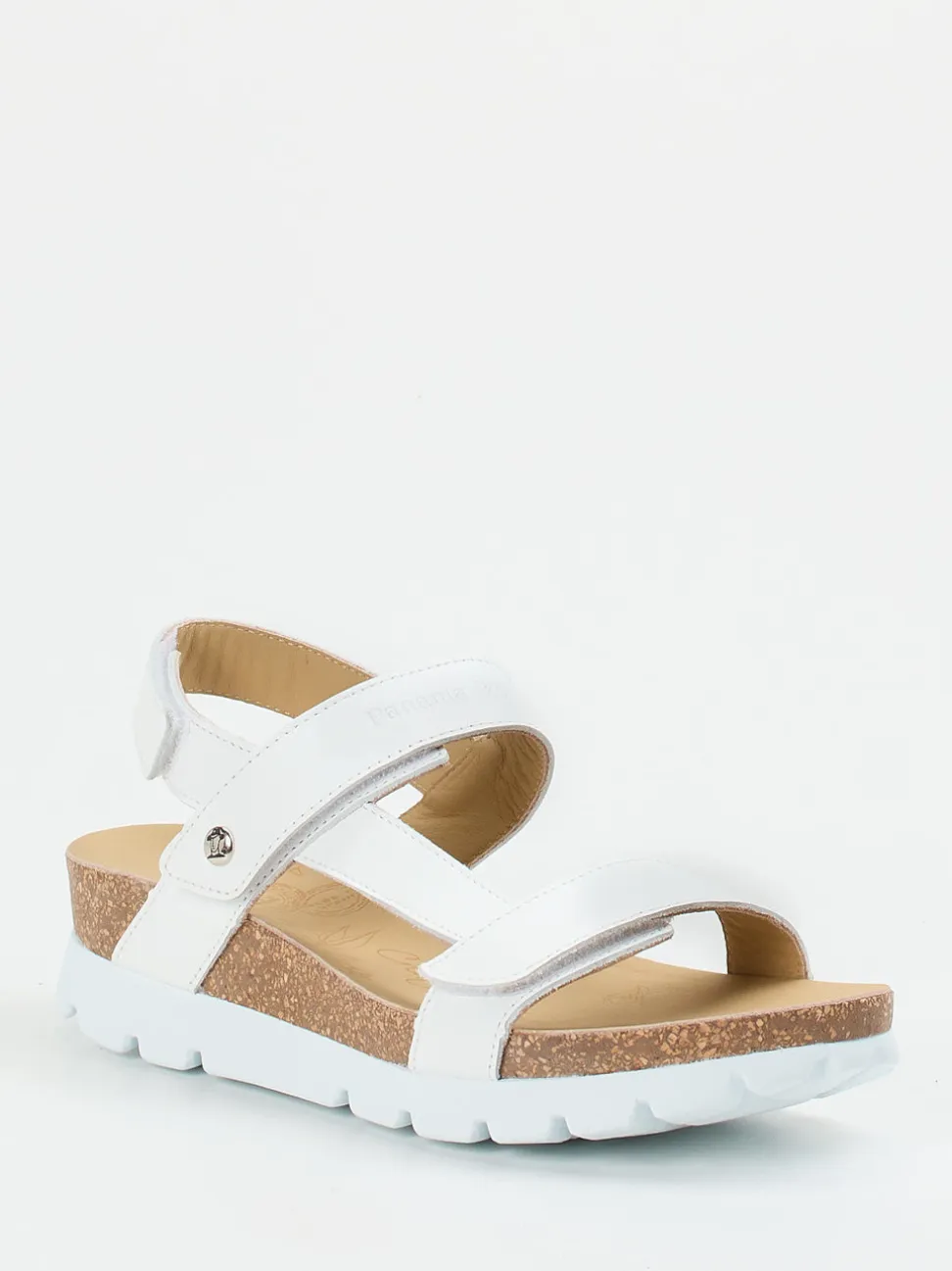 Panama Jack – Keilsandalette aus Lammleder weiß