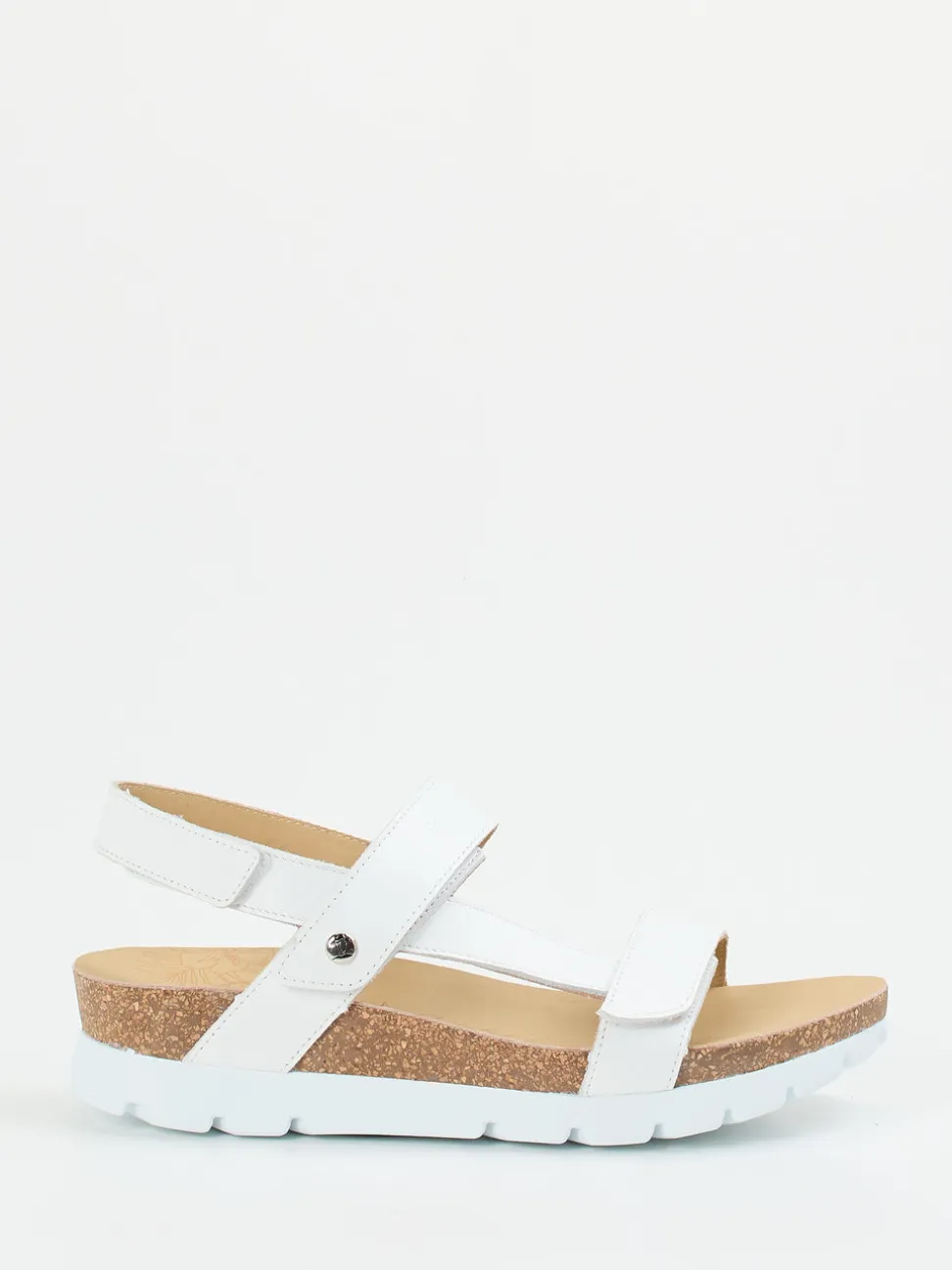Panama Jack – Keilsandalette aus Lammleder weiß