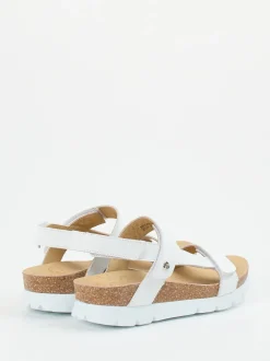 Panama Jack – Keilsandalette aus Lammleder weiß