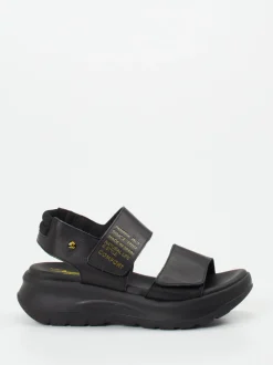 Panama Jack – Plateau-Sandale aus Kalbleder Schwarz