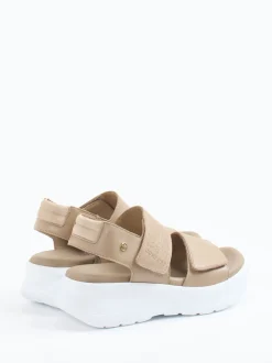 Panama Jack – Plateau-Sandale aus Lammleder Taupe