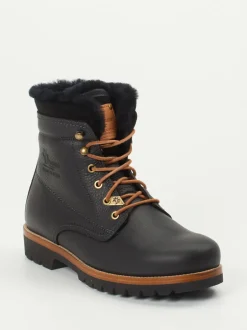 Panama Jack – Schnürboots aus Fettleder Schwarz