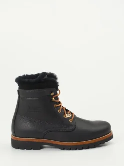 Panama Jack – Schnürboots aus Fettleder Schwarz