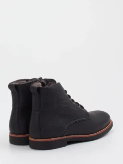 Panama Jack – Schnürboots aus Fettleder Schwarz