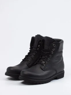 Panama Jack – Schnürboots aus Fettleder schwarz